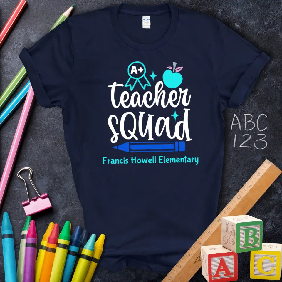 Teacher Squad A+ Apple Pencil Tee