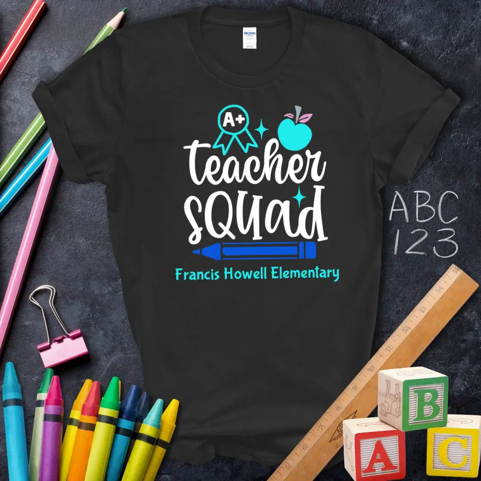 Teacher Squad A+ Apple Pencil Tee