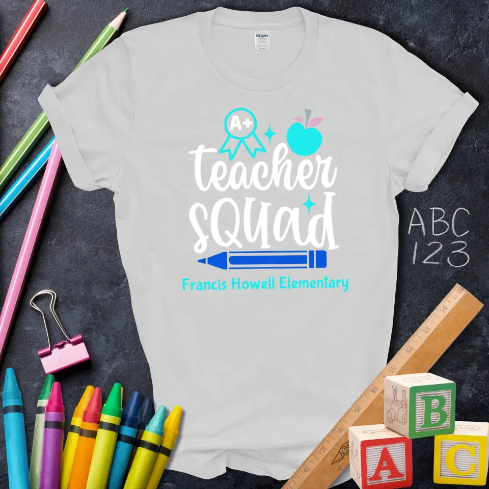 Teacher Squad A+ Apple Pencil Tee