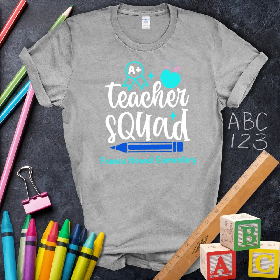 Teacher Squad A+ Apple Pencil Tee