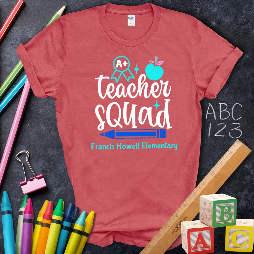 Teacher Squad A+ Apple Pencil Tee