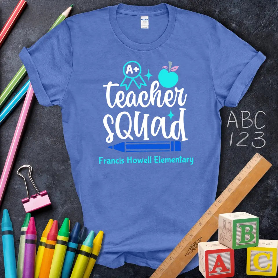 Teacher Squad A+ Apple Pencil Tee