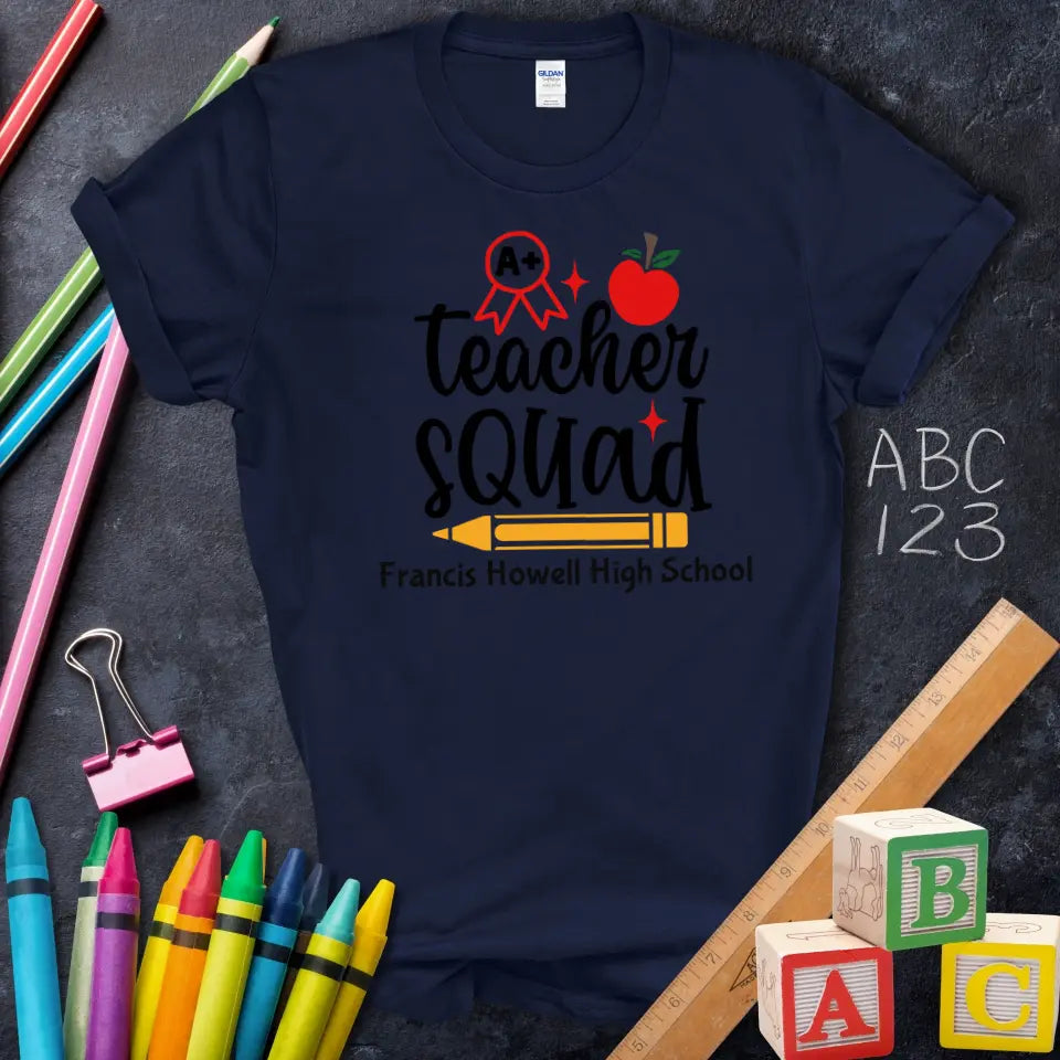 Teacher Squad A+ Apple Pencil Tee