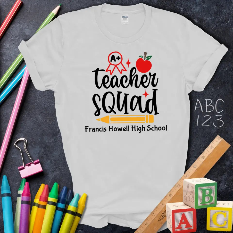 Teacher Squad A+ Apple Pencil Tee