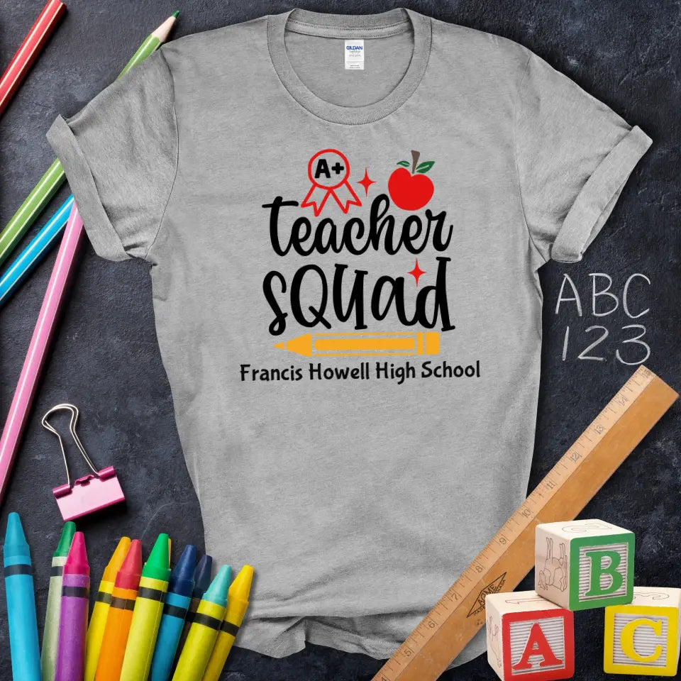 Teacher Squad A+ Apple Pencil Tee