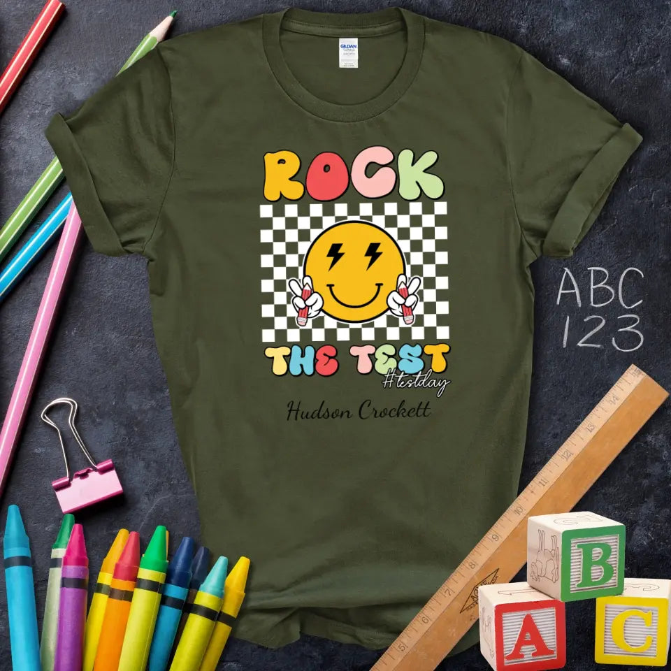 Rock the Test Day Emoji Tee