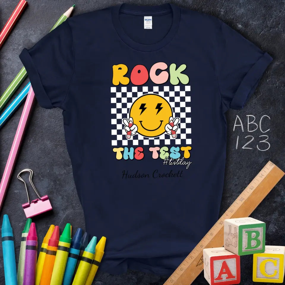 Rock the Test Day Emoji Tee