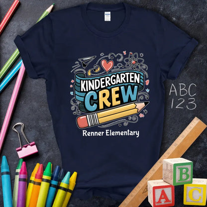 [404] #TeacherLife Graphic T-Shirt, Apple Pencil Ruler Design [T-Shirt Mockup]