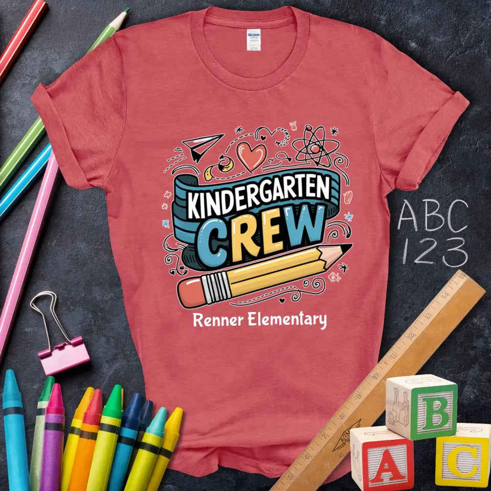 [404] #TeacherLife Graphic T-Shirt, Apple Pencil Ruler Design [T-Shirt Mockup]