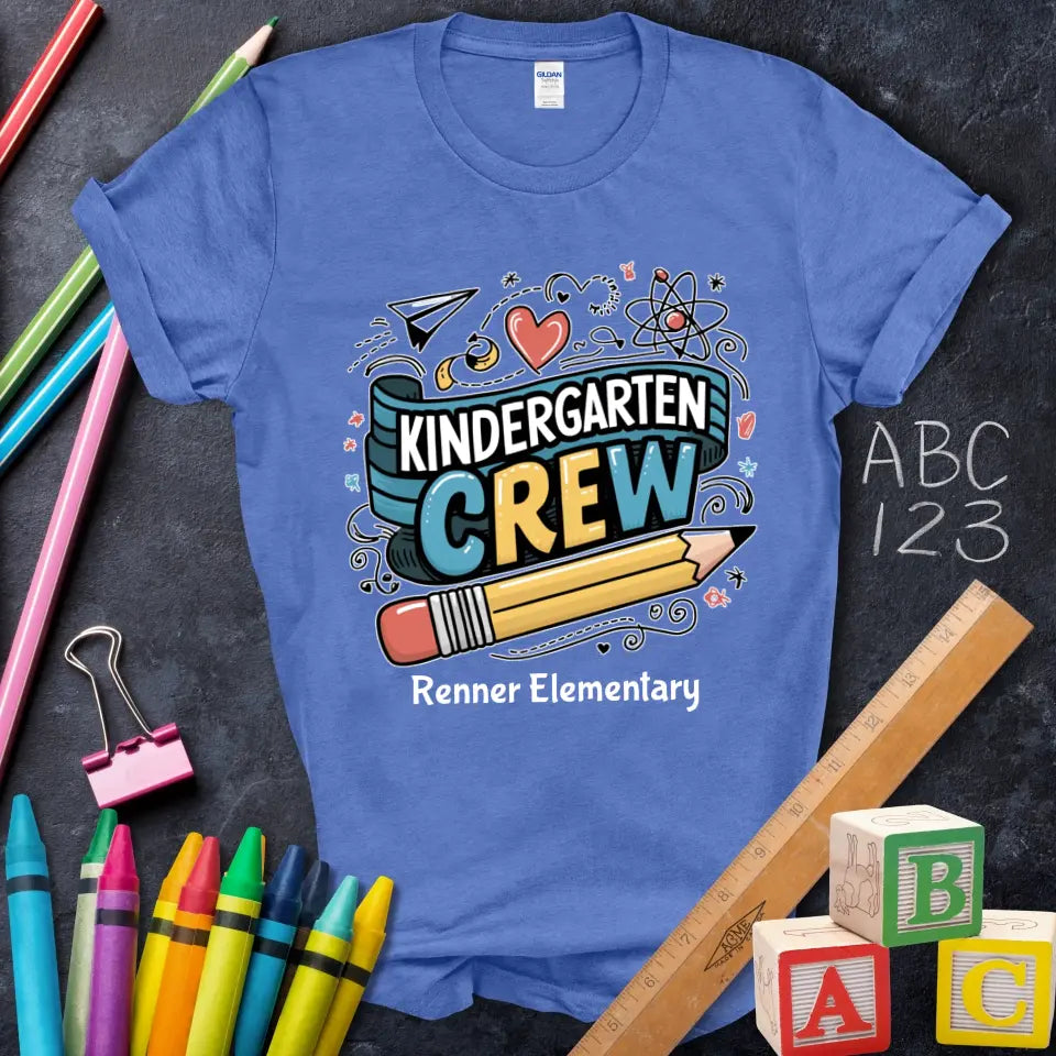 [404] #TeacherLife Graphic T-Shirt, Apple Pencil Ruler Design [T-Shirt Mockup]