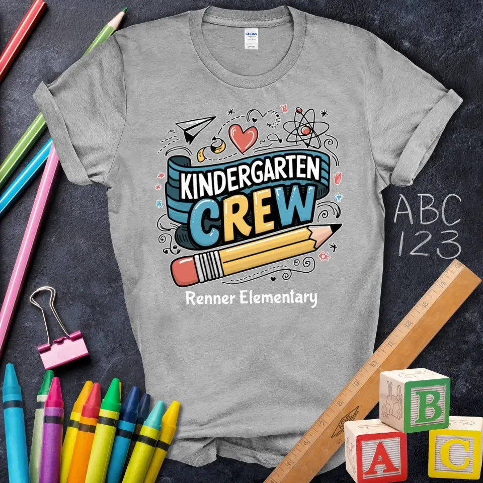 [404] #TeacherLife Graphic T-Shirt, Apple Pencil Ruler Design [T-Shirt Mockup]