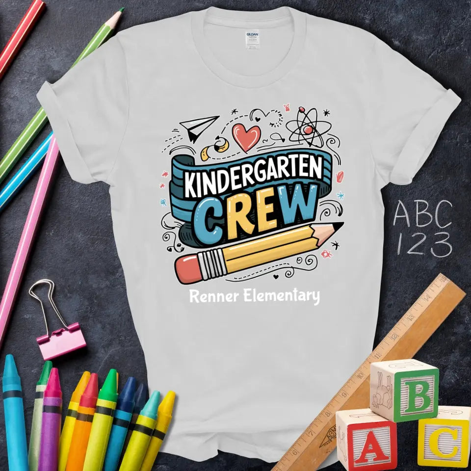 [404] #TeacherLife Graphic T-Shirt, Apple Pencil Ruler Design [T-Shirt Mockup]