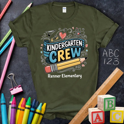 [404] #TeacherLife Graphic T-Shirt, Apple Pencil Ruler Design [T-Shirt Mockup]